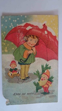 Новогодняя открытка "Hääd uut aastat!"