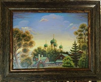 Картина Г.Ельцова "Куремяеский монастырь"