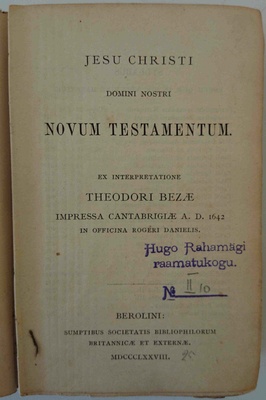 Novum Testamente